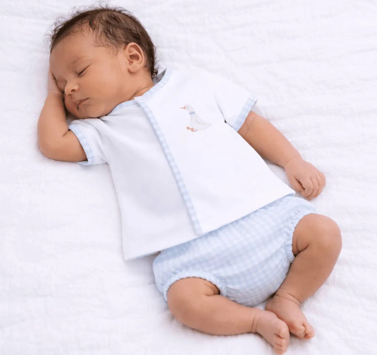 Magnolia Baby Silly Goose Diaper Cover Set - Light Blue - Persnickety Shop