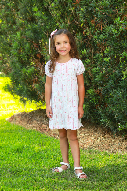 Trotter Street Kids Berry Sweet Scalloped Dress - Persnickety Shop