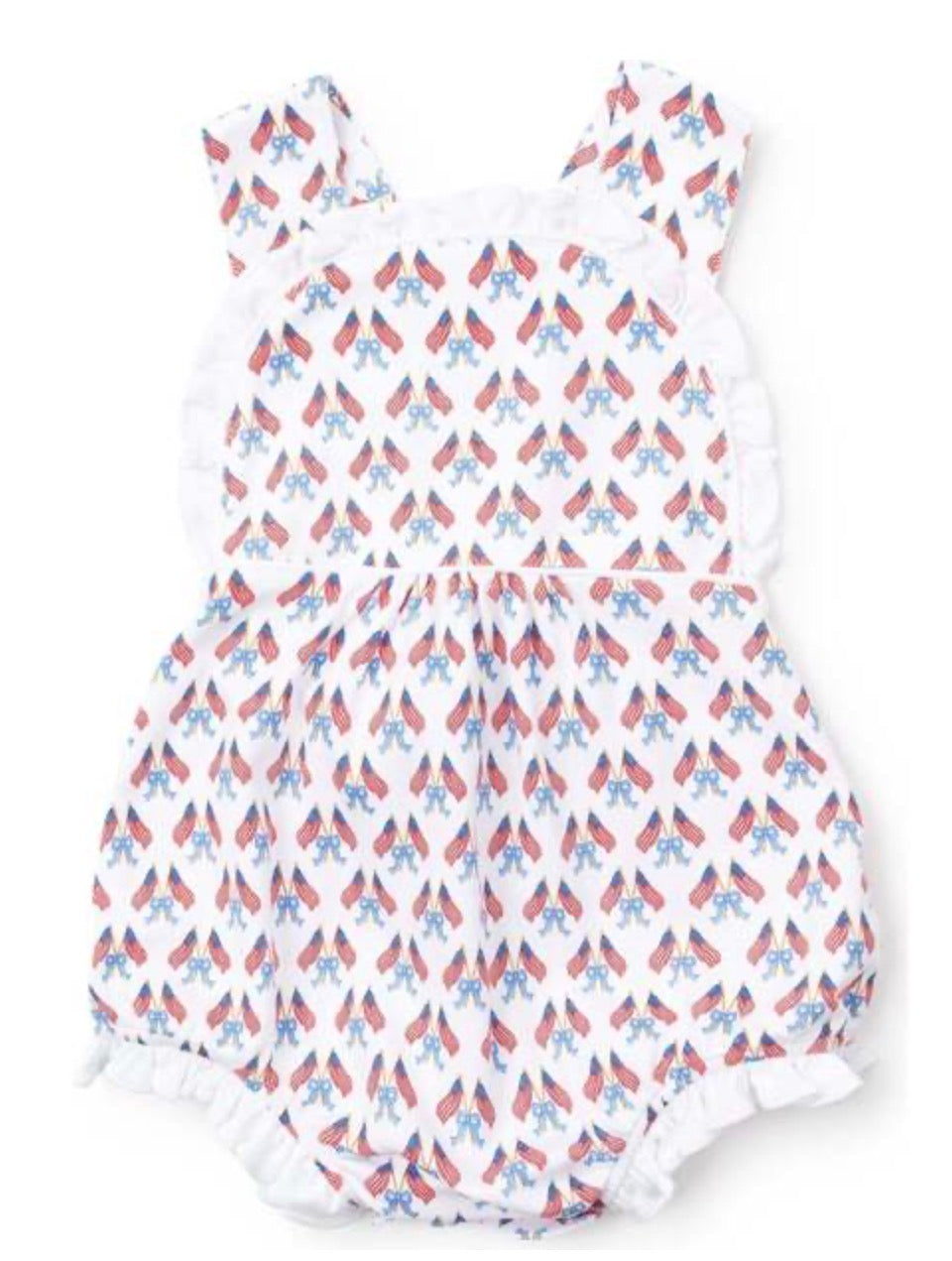Lila & Hayes Eloise Girls' Pima Cotton Bubble - Stars, Stripes and Bows - Persnickety Shop