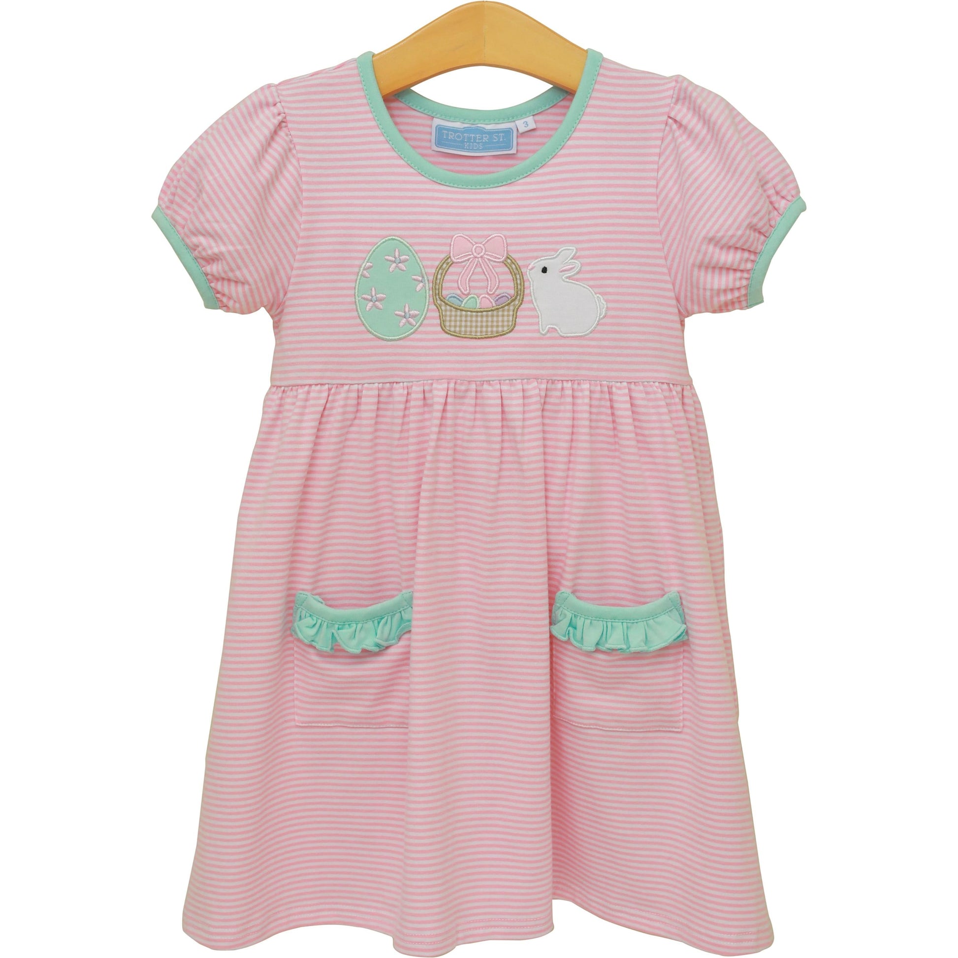 Trotter Street Kids Bunnies & Baskets Dress - Persnickety Shop