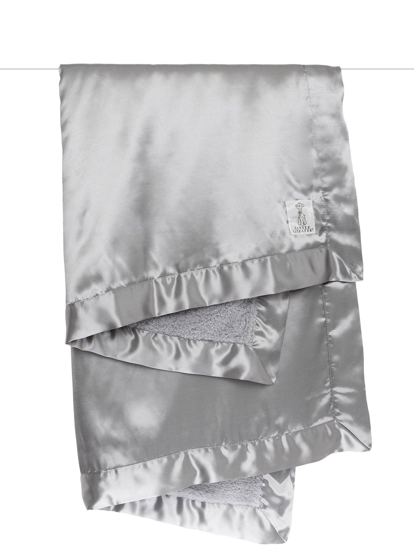 Chenille Satin™ Baby Blanket: Blue