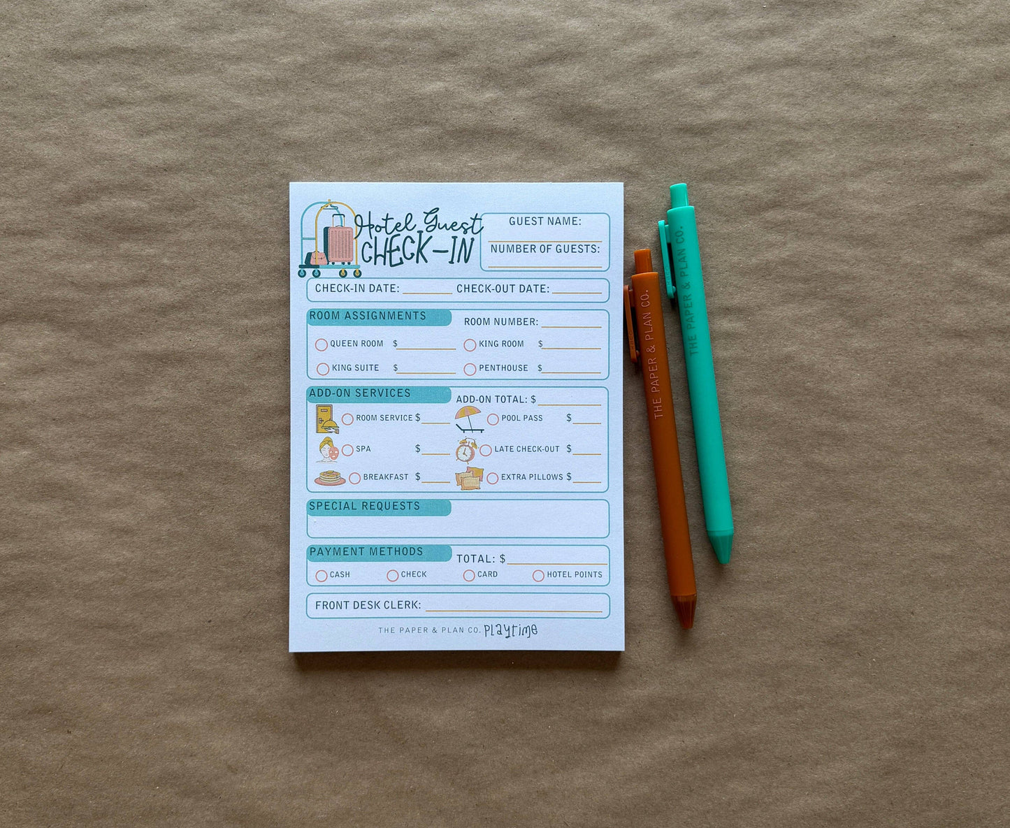 Hotel Guest Check In Playtime Pad®