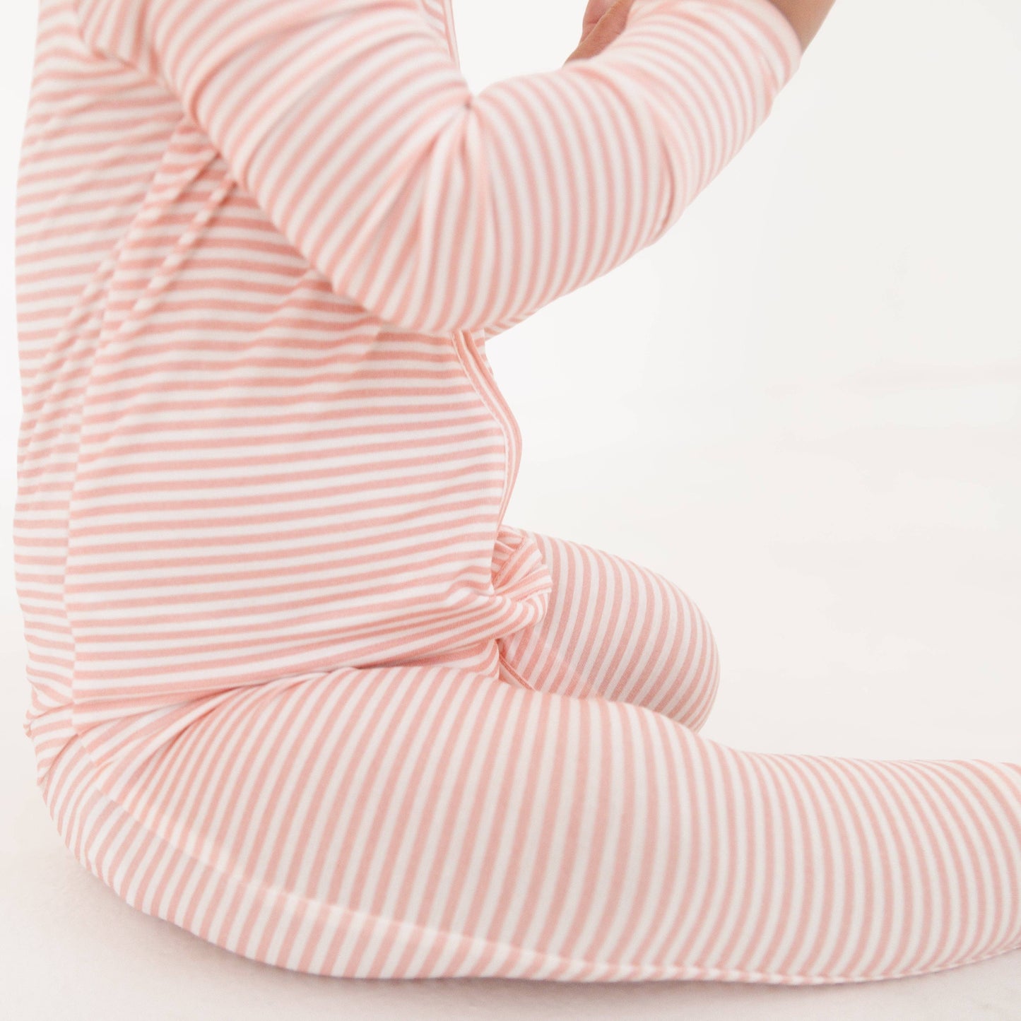 Peony Stripe Bamboo Sleeper: 3-6M - Persnickety Shop