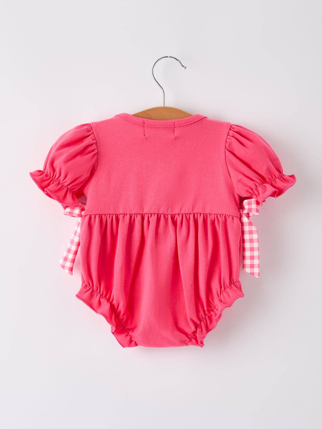 Hot Pink Smocked Church Christ Bishop Christening Romper: 3M - Persnickety Shop