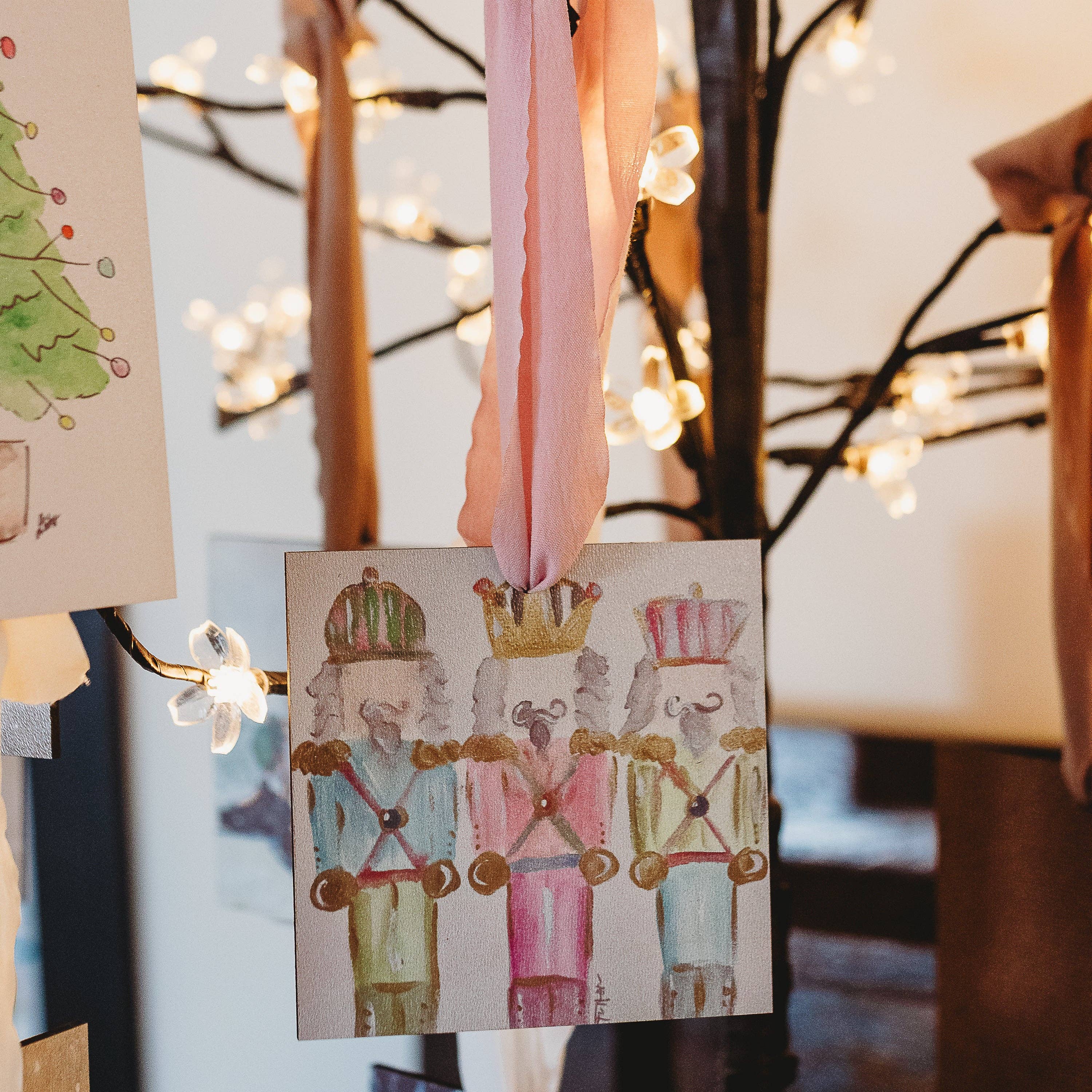 BRIDGETT'S PASTEL NUTCRACKERS ORNAMENT: 3"x6" - Persnickety Shop