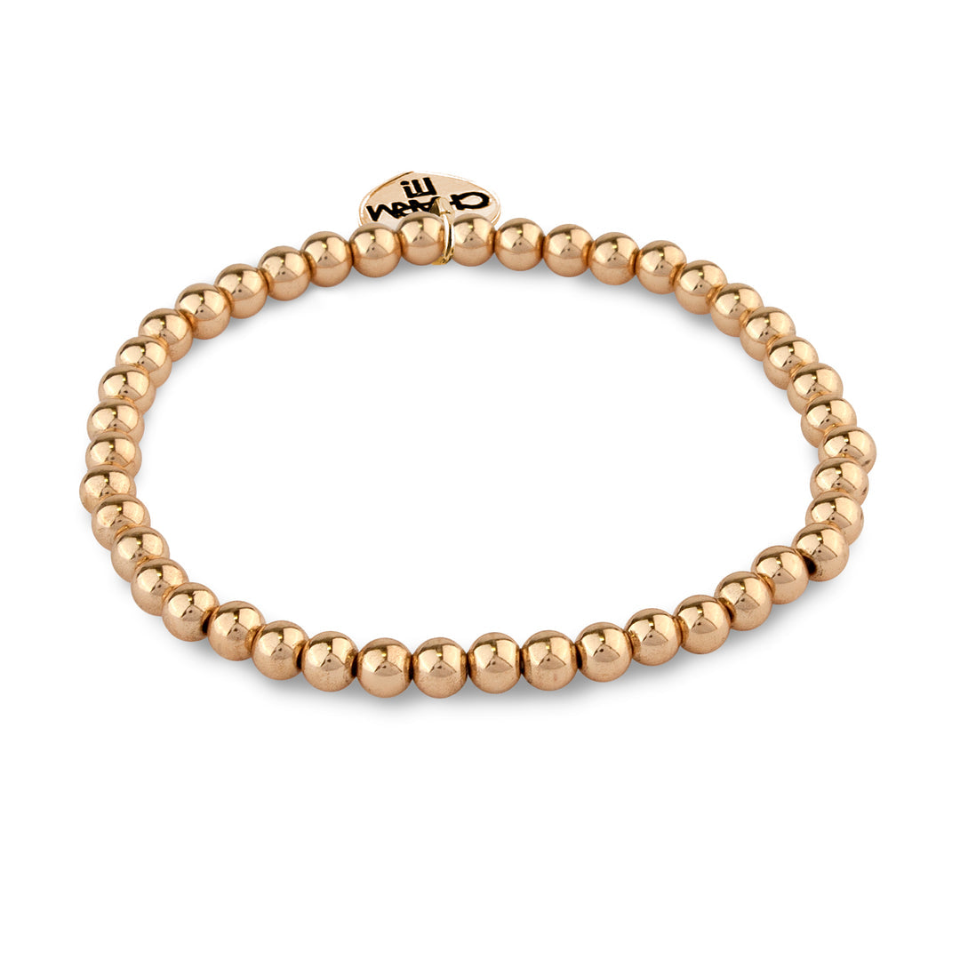 Gold Stretch Bead Bracelet - Persnickety Shop