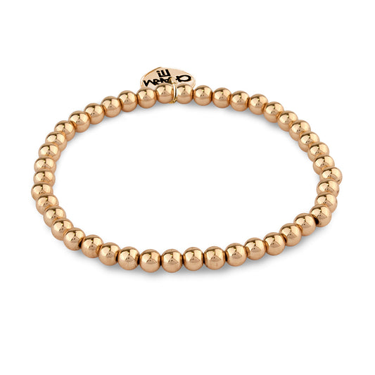 Gold Stretch Bead Bracelet - Persnickety Shop