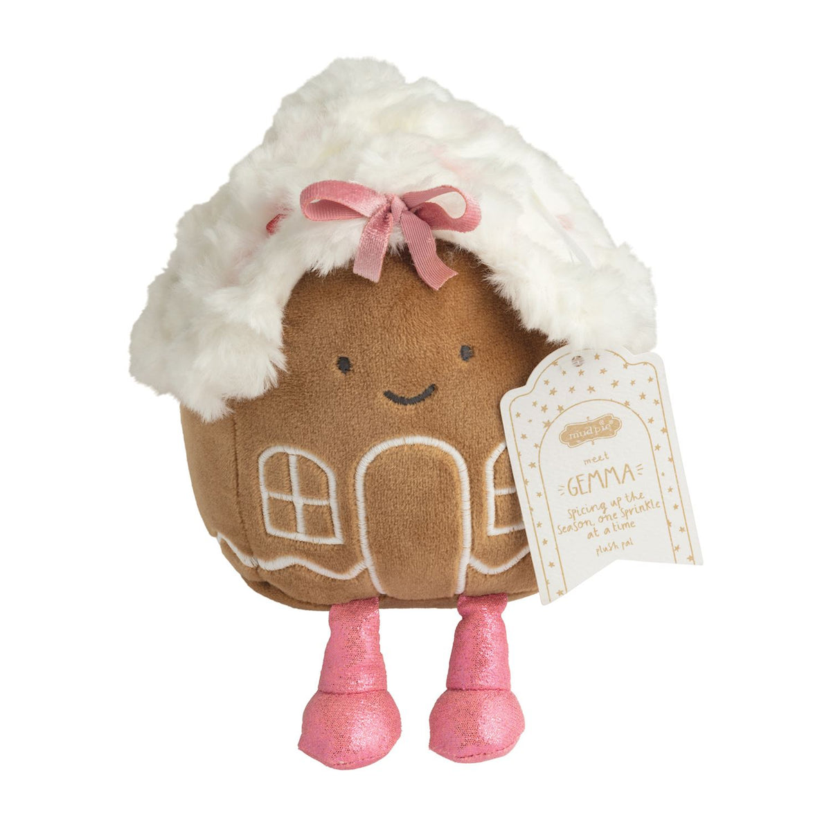Mud Pie Holiday Plush Pals- Gingerbread House Gemma