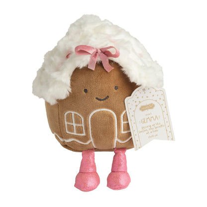 Mud Pie Holiday Plush Pals- Gingerbread House Gemma