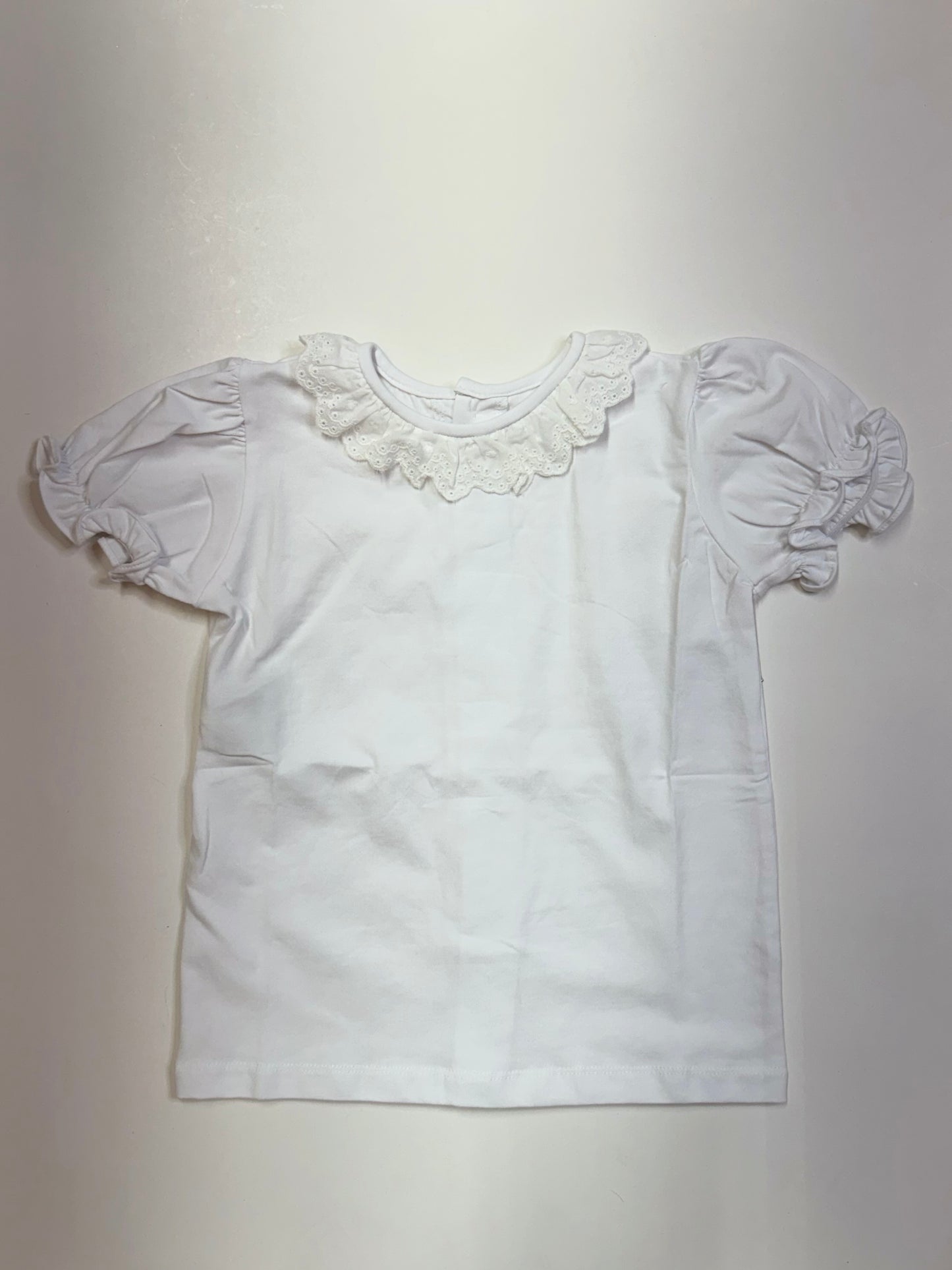 White Blouse Knit Collar - Persnickety Shop