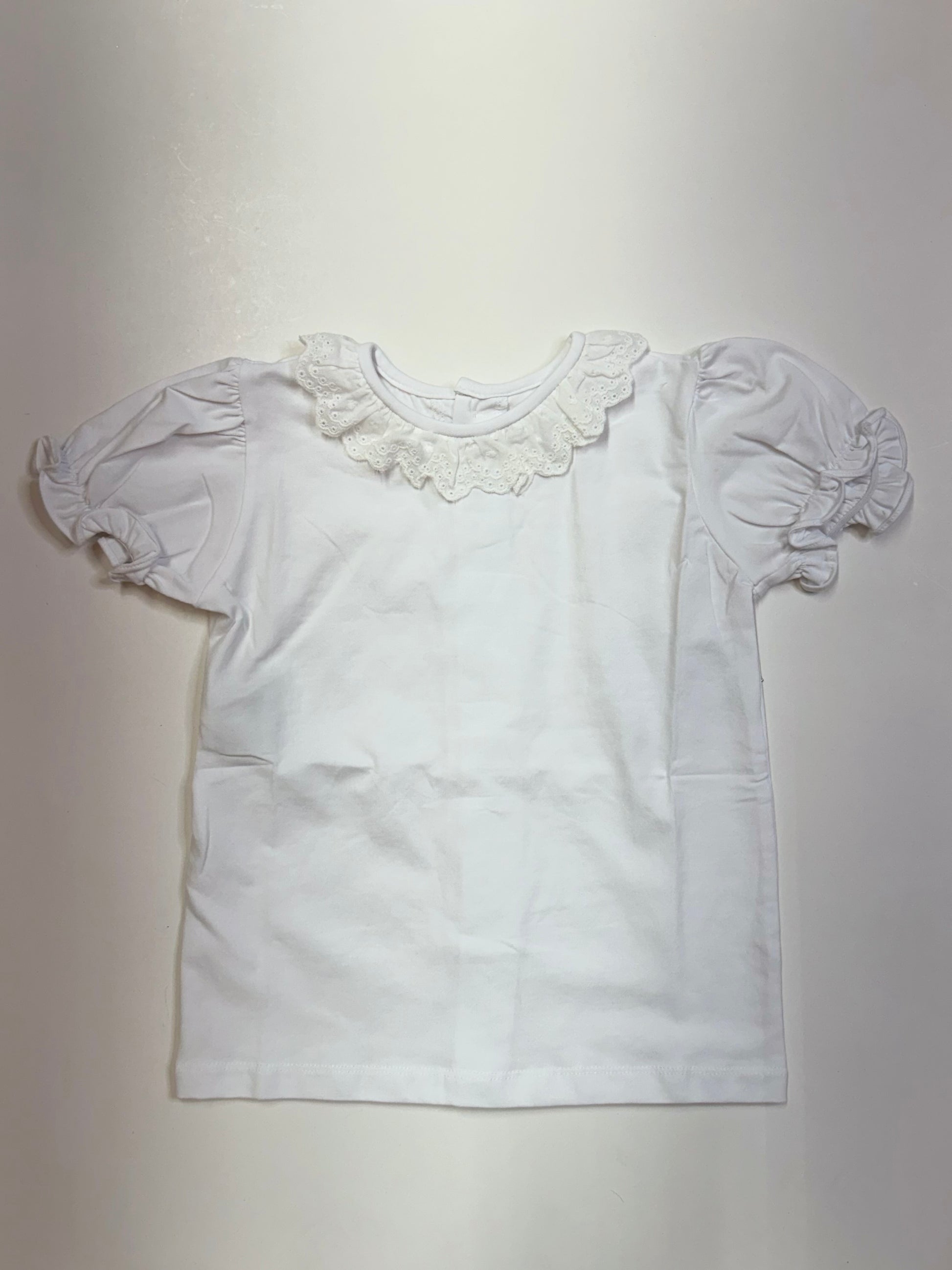 White Blouse Knit Collar - Persnickety Shop