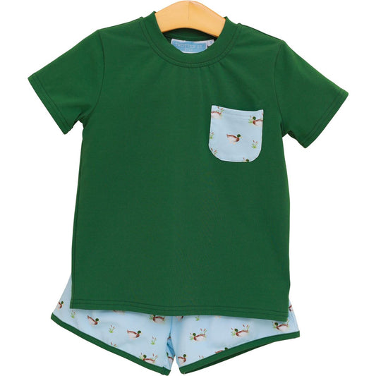 Trotter Street Kids Ducks in a Row Short Set - Persnickety Shop