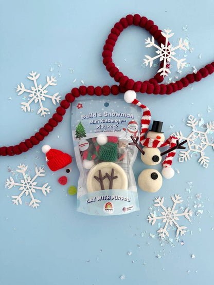 BUILD A SNOWMAN MINI KIDDOUGH PLAY PACK