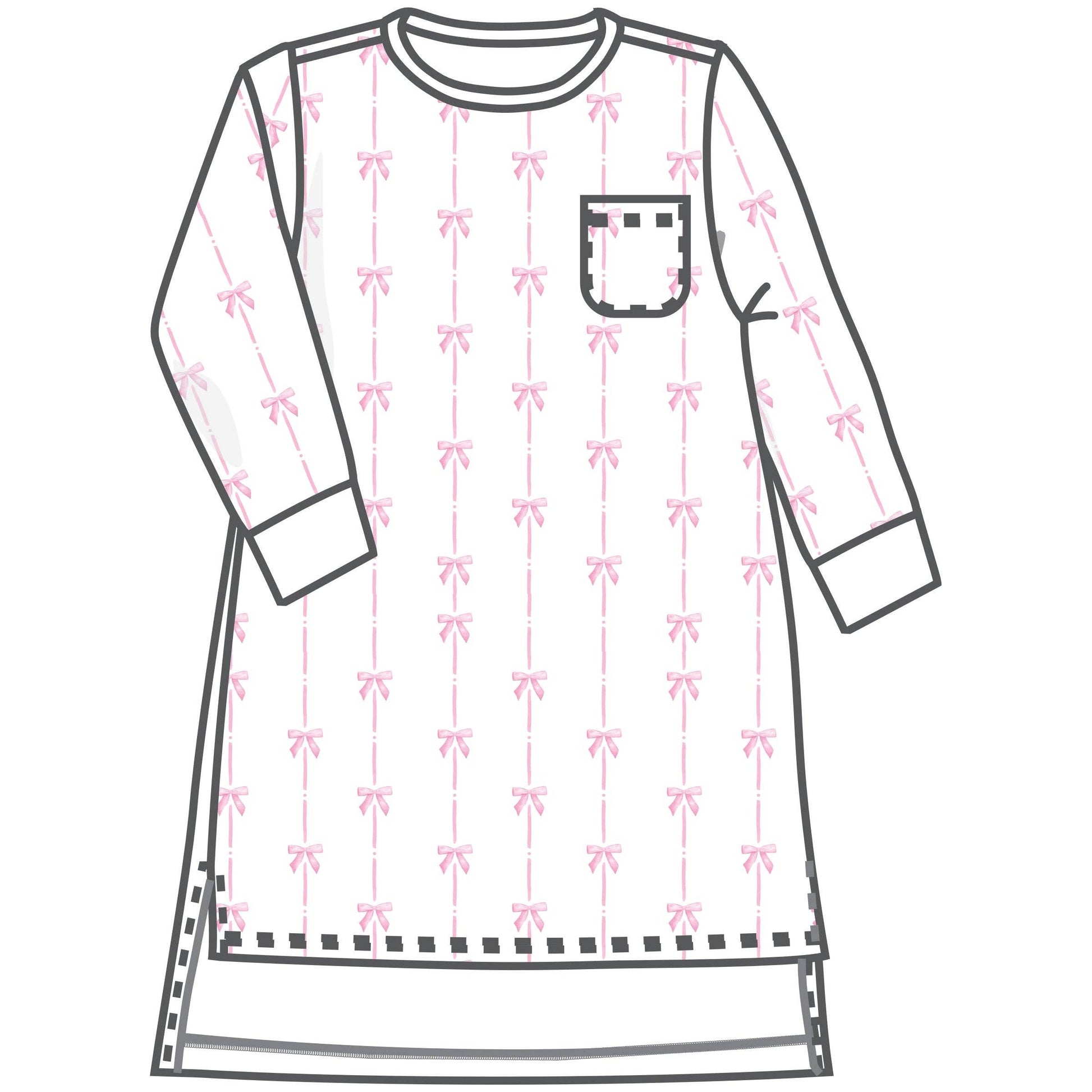 Amelia's Classics Long Sleeve Nightdress: 2T - Persnickety Shop