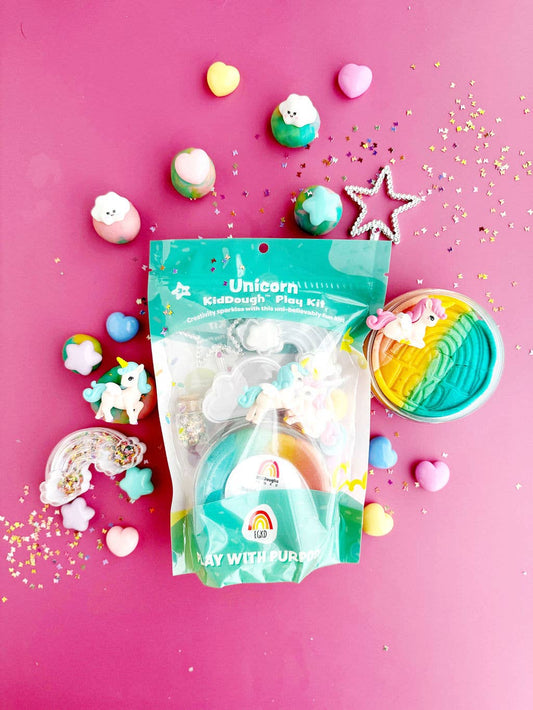 Unicorn (Rainbow Sherbet) KidDough Play Kit - Persnickety Shop