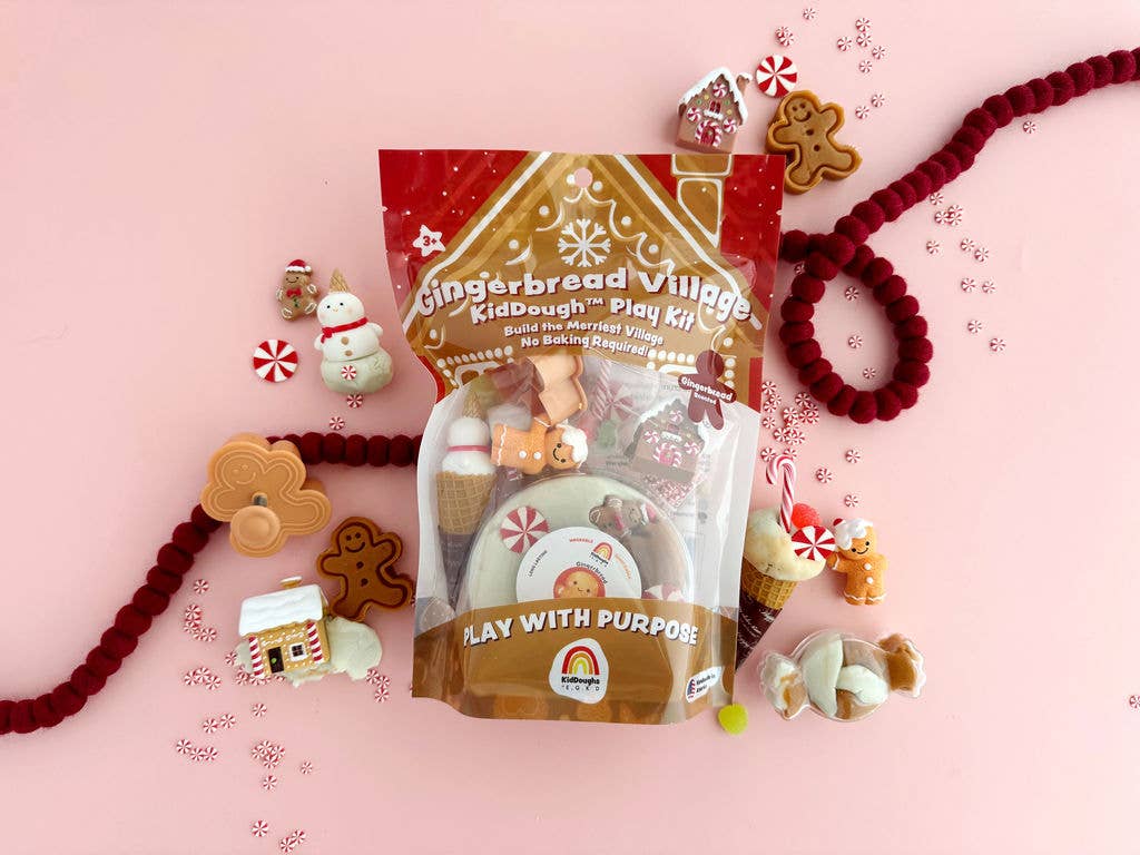 GINGERBREAD VILLAGE KIDDOUGH PLAY KIT