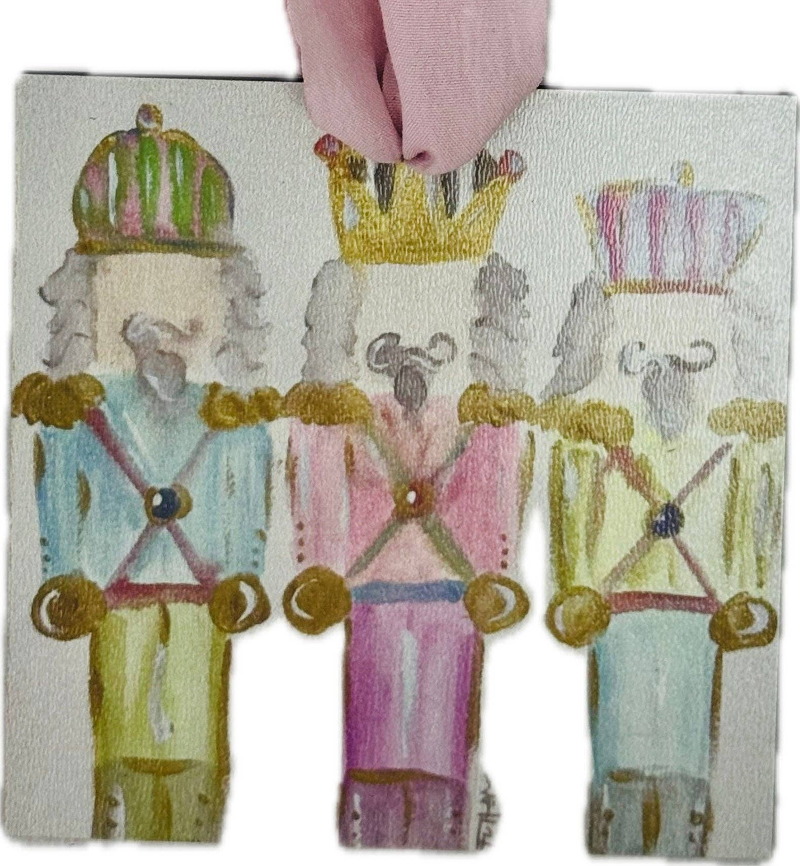 BRIDGETT'S PASTEL NUTCRACKERS ORNAMENT: 3"x6" - Persnickety Shop