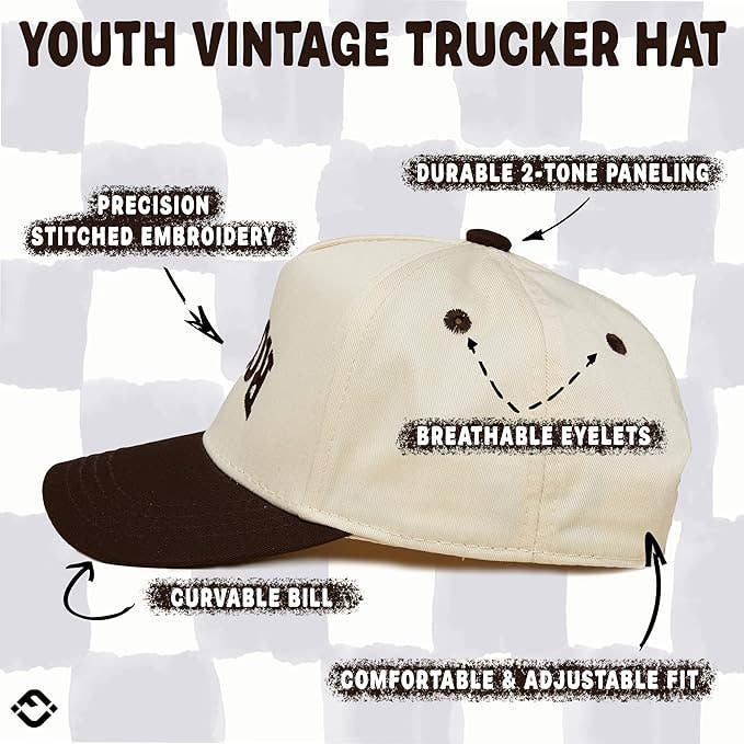 Kids/Baby 2-Tone Cap: Rowdy Upside Down - Brown/Beige: Infant (0-12 Months)
