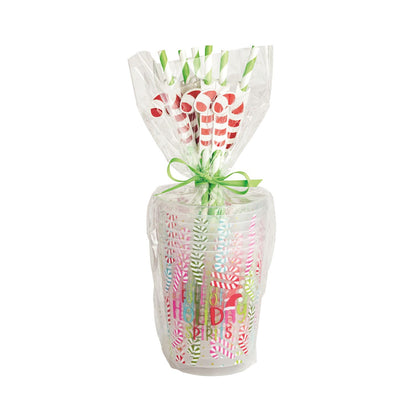 Holiday Party Cup & Straw Set - Persnickety Shop