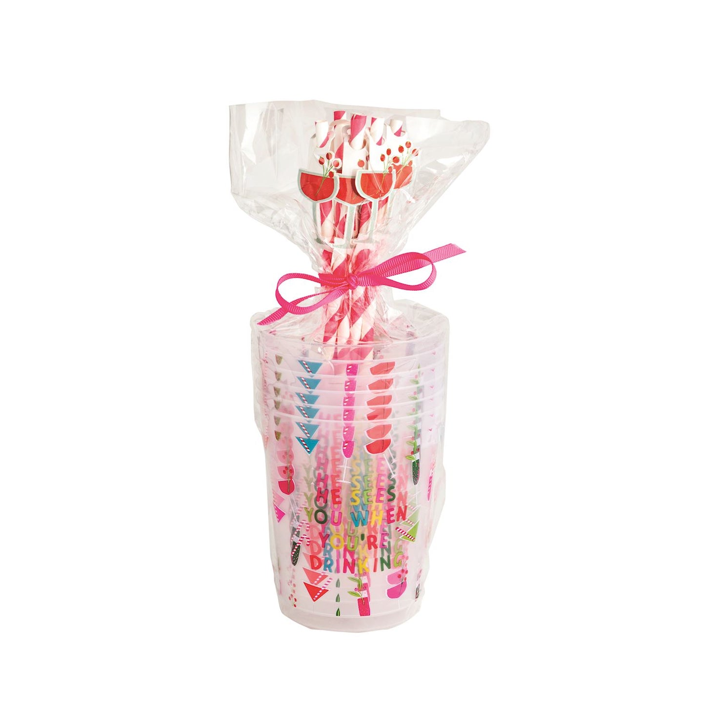 Holiday Party Cup & Straw Set - Persnickety Shop
