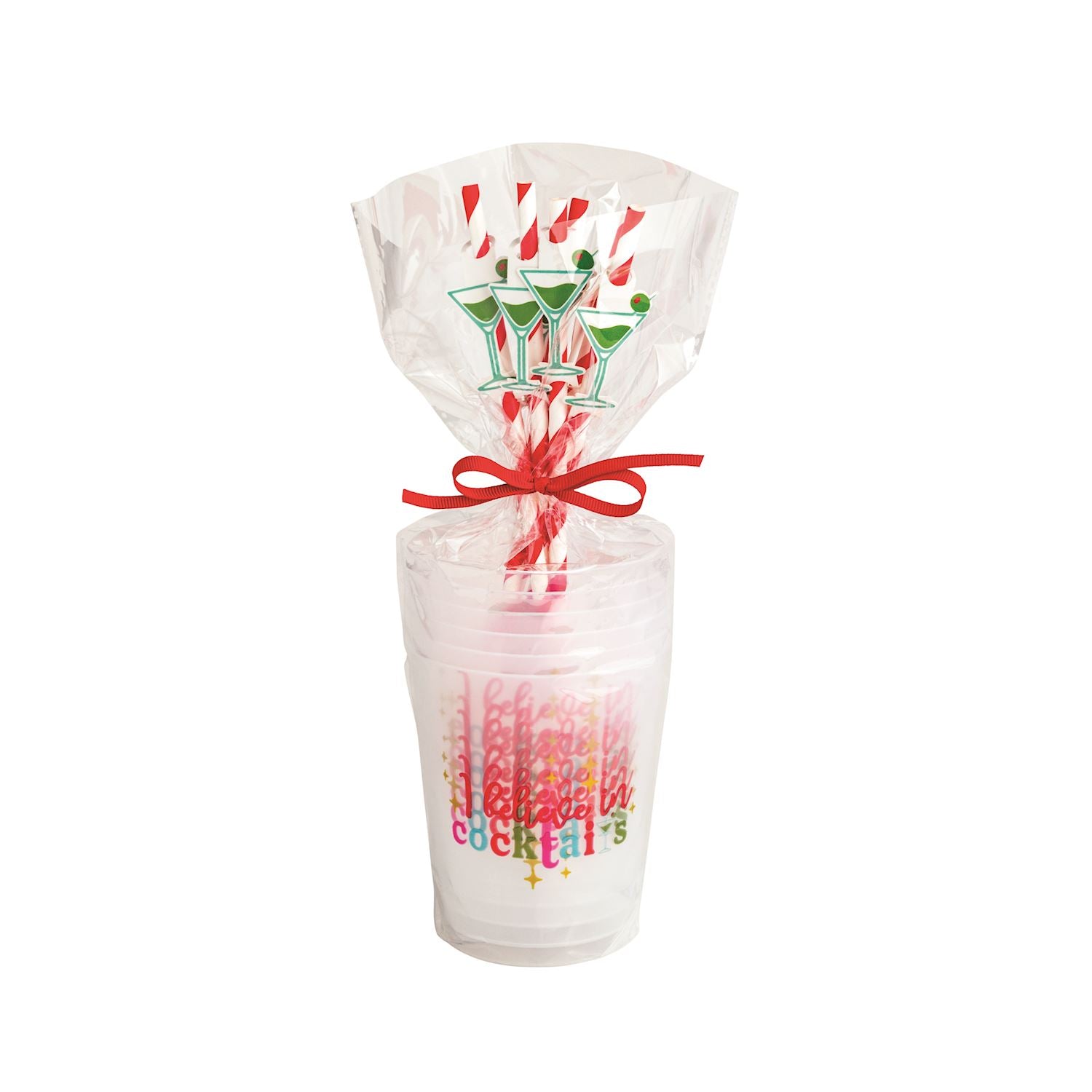 Holiday Party Cup & Straw Set - Persnickety Shop