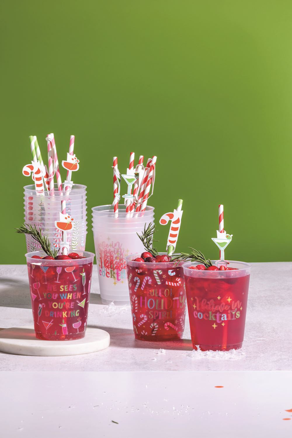 Holiday Party Cup & Straw Set - Persnickety Shop