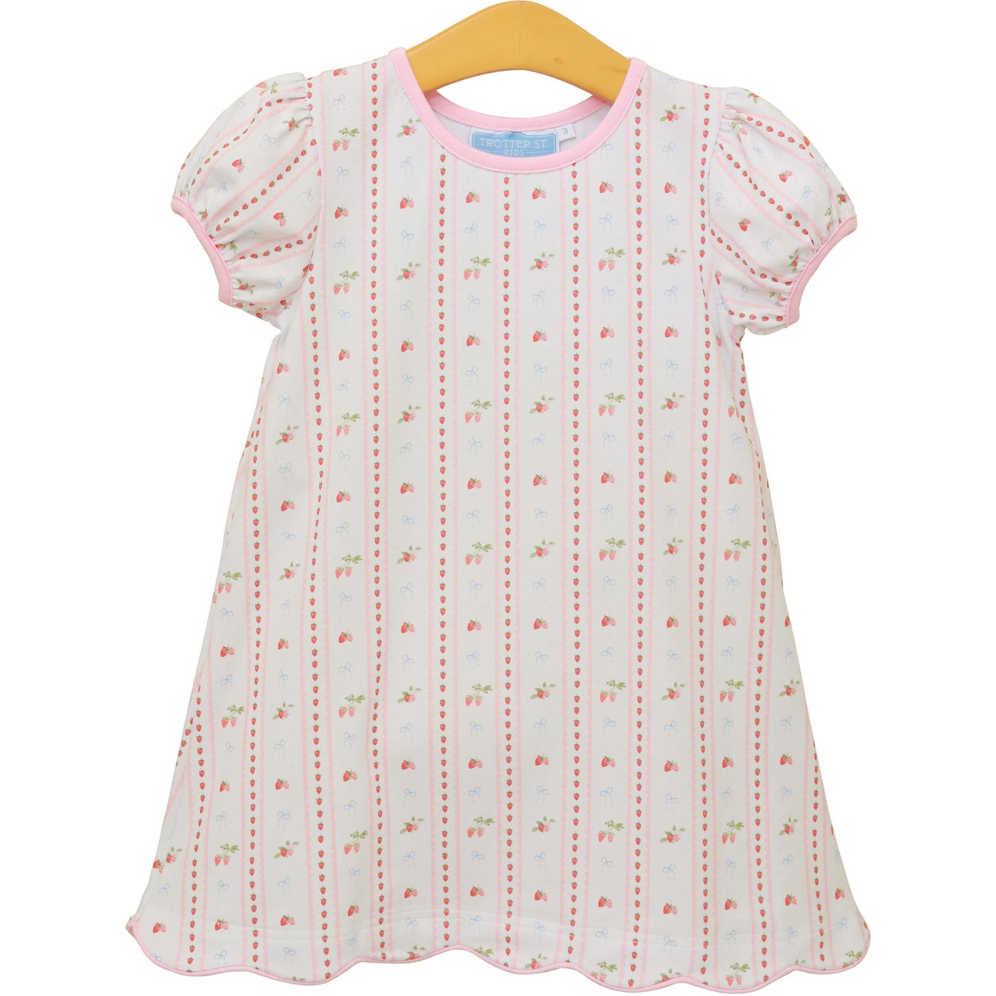 Trotter Street Kids Berry Sweet Scalloped Dress - Persnickety Shop