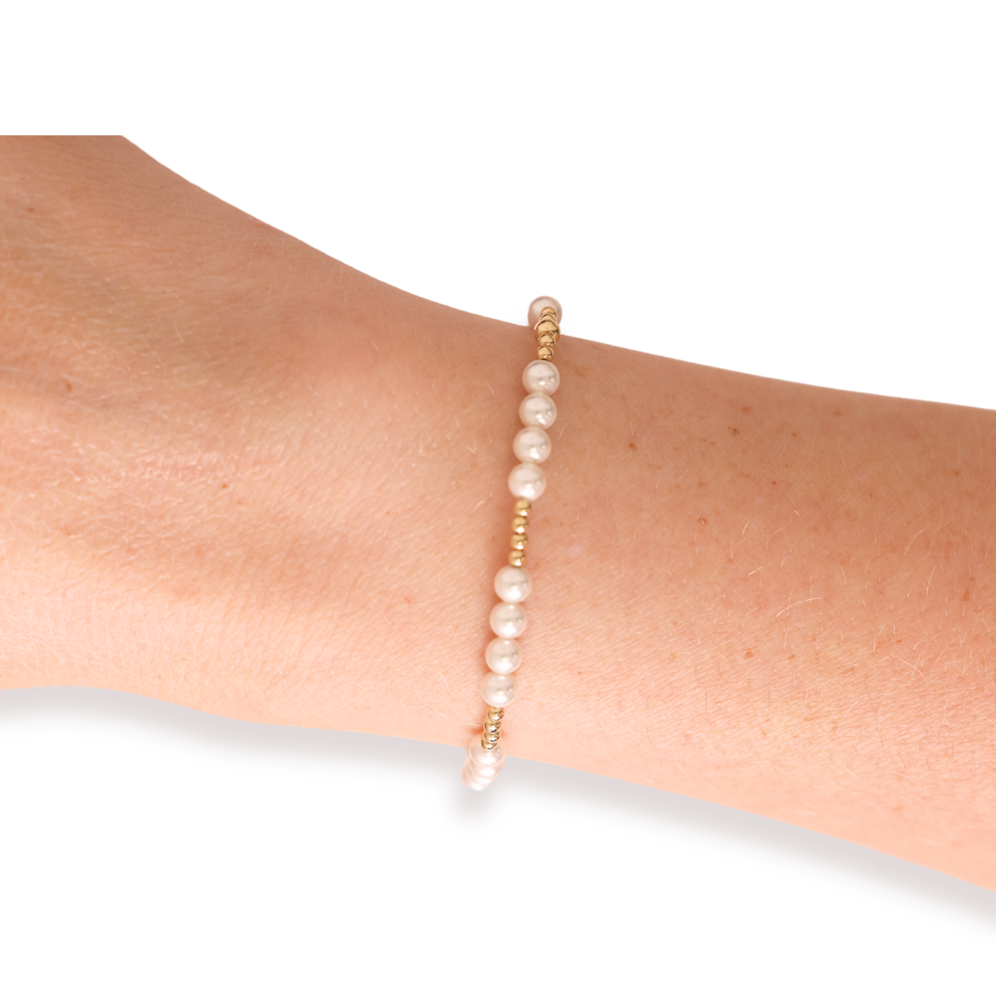 Scottie Pearl Bracelet in Gold: Standard 6.75 Inch