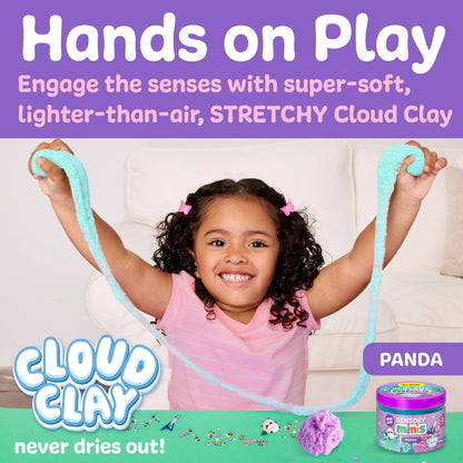 Sensory Mini Play Kit Jar with Cloud Clay: Panda Theme