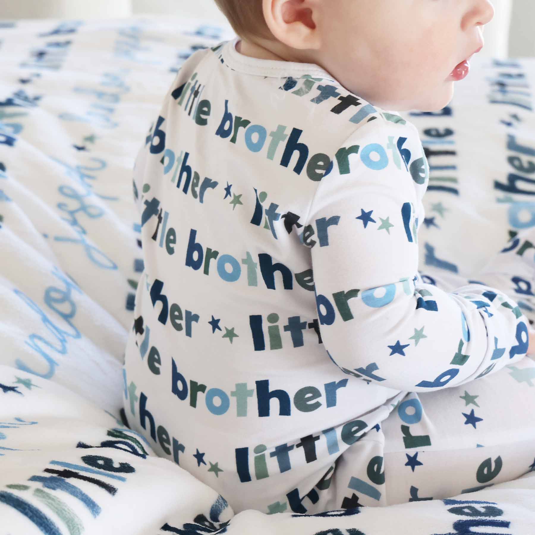 Little Sibling Zipper Footie: Little Sister / Newborn - Persnickety Shop