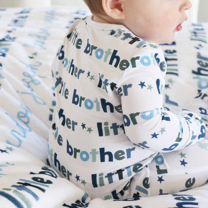 Little Sibling Zipper Footie: Little Sister / Newborn - Persnickety Shop