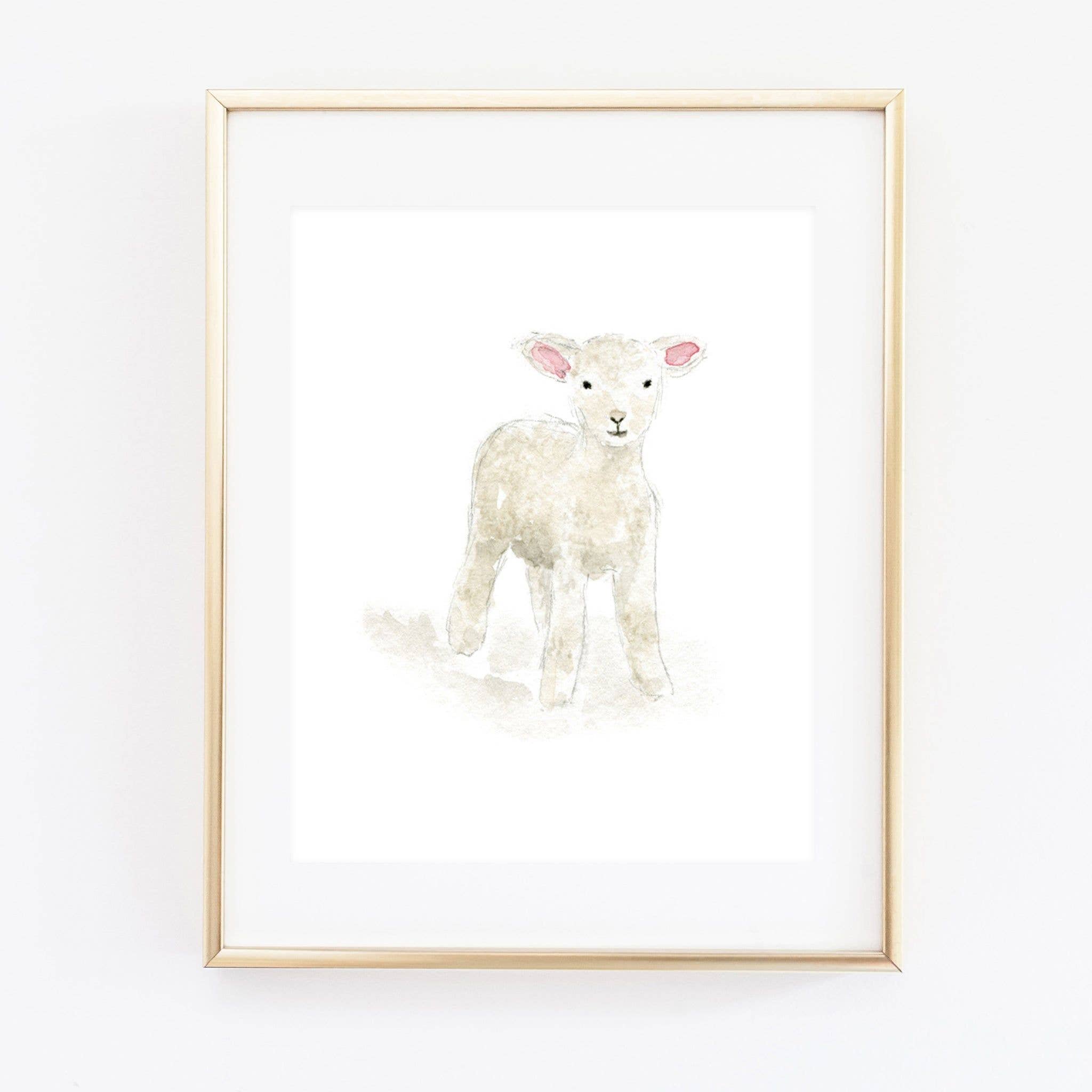 Emily Lex Lamb art print