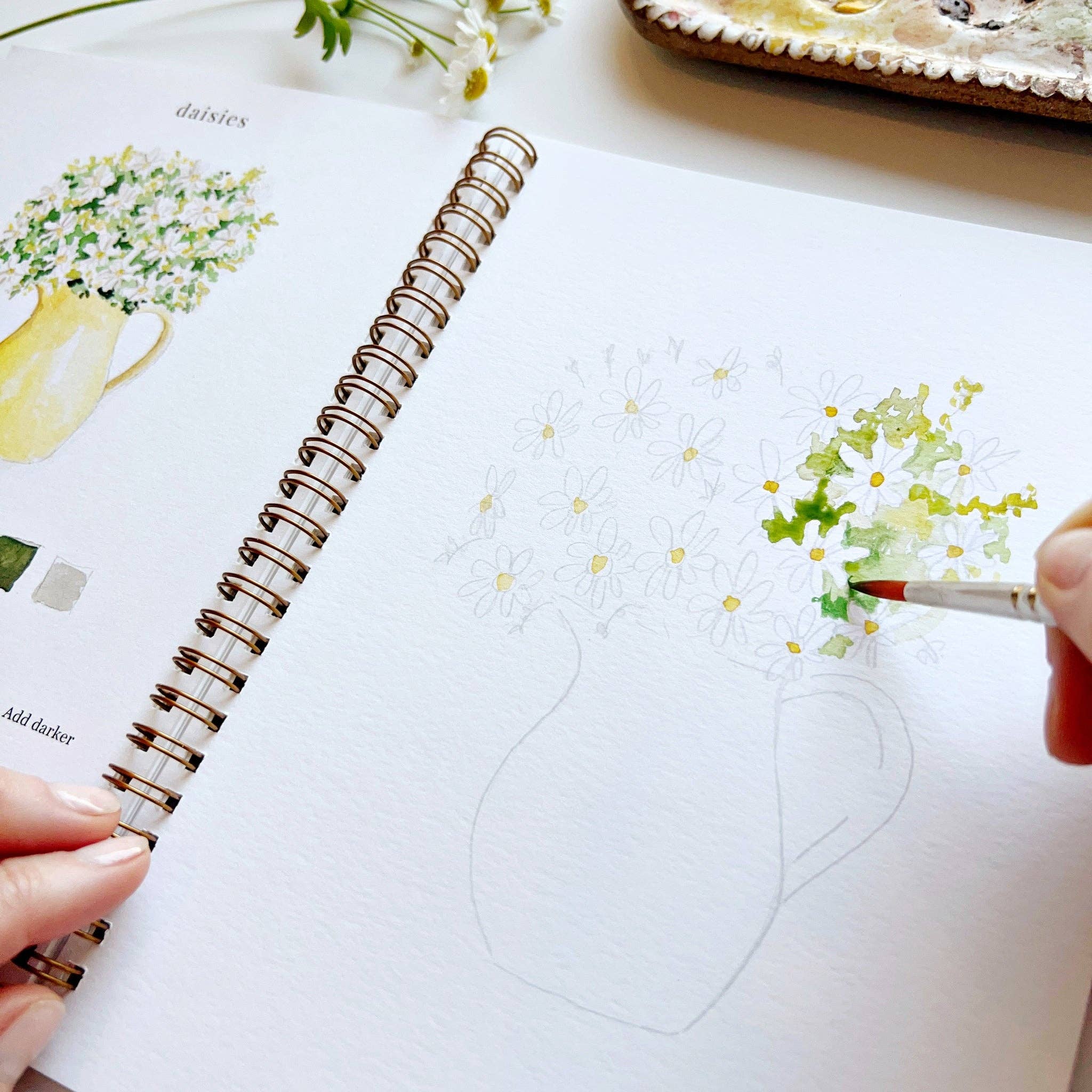 Flowers watercolor workbook - Persnickety Shop