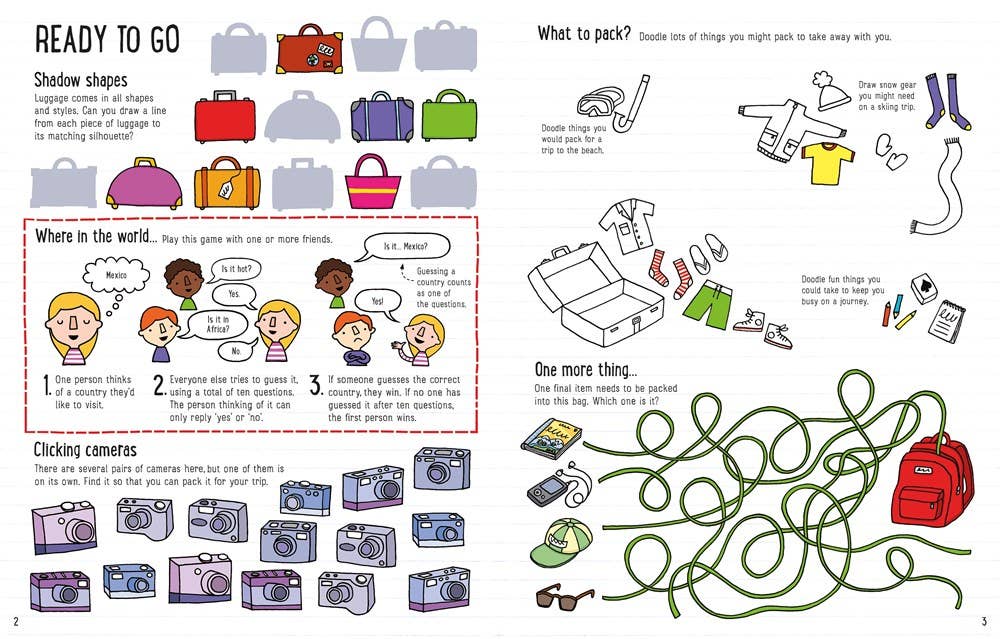 Vacation Activity Book : Usborne - Persnickety Shop