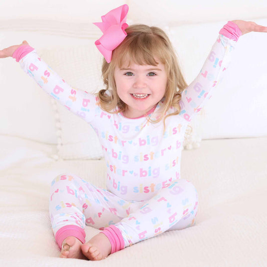 Big Sister Two Piece Pajama Set: 4T - Persnickety Shop