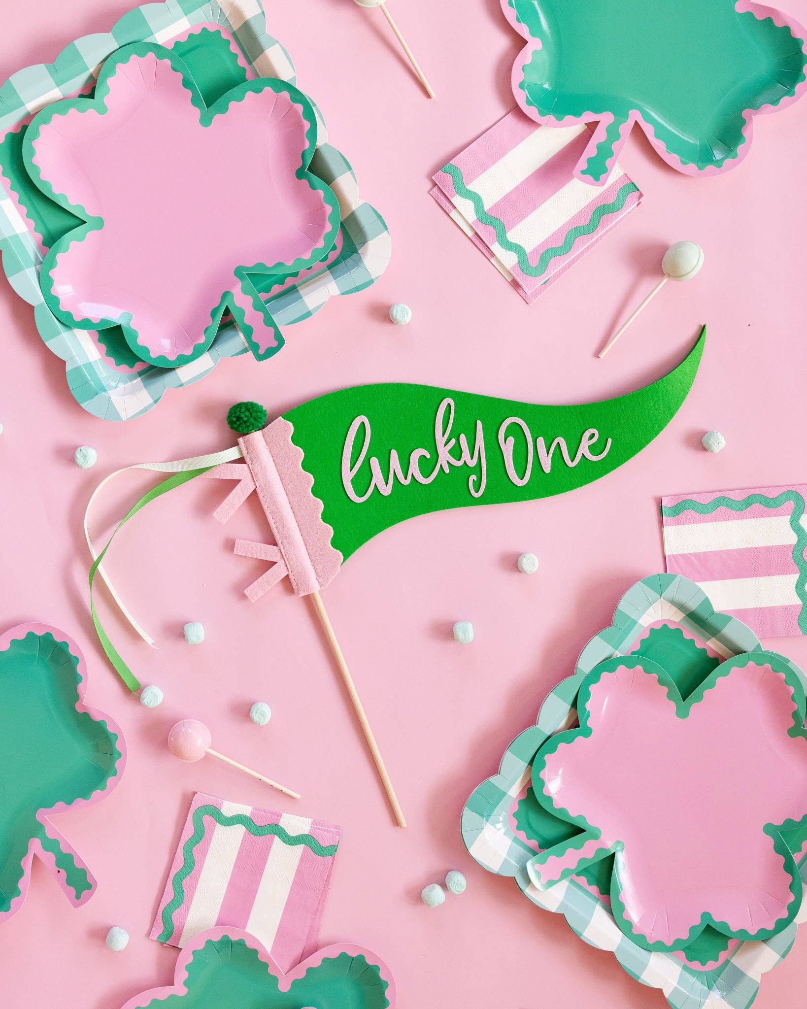 SPD1216 - Lucky One Felt Pennant - Persnickety Shop