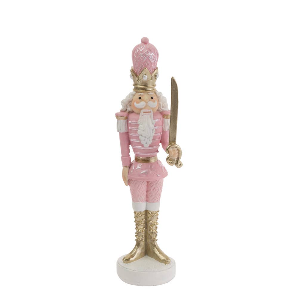 10" Tall Pink Nutcracker Christmas Décor - Persnickety Shop