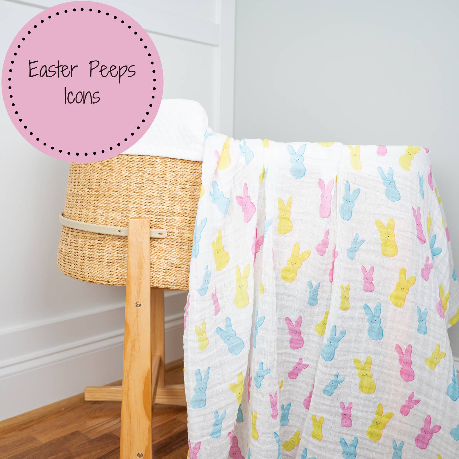 Easter Peeps Baby Swaddle Blanket