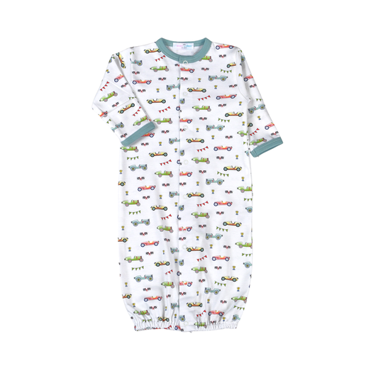 Baby Loren Racing Cars Pima Gown
