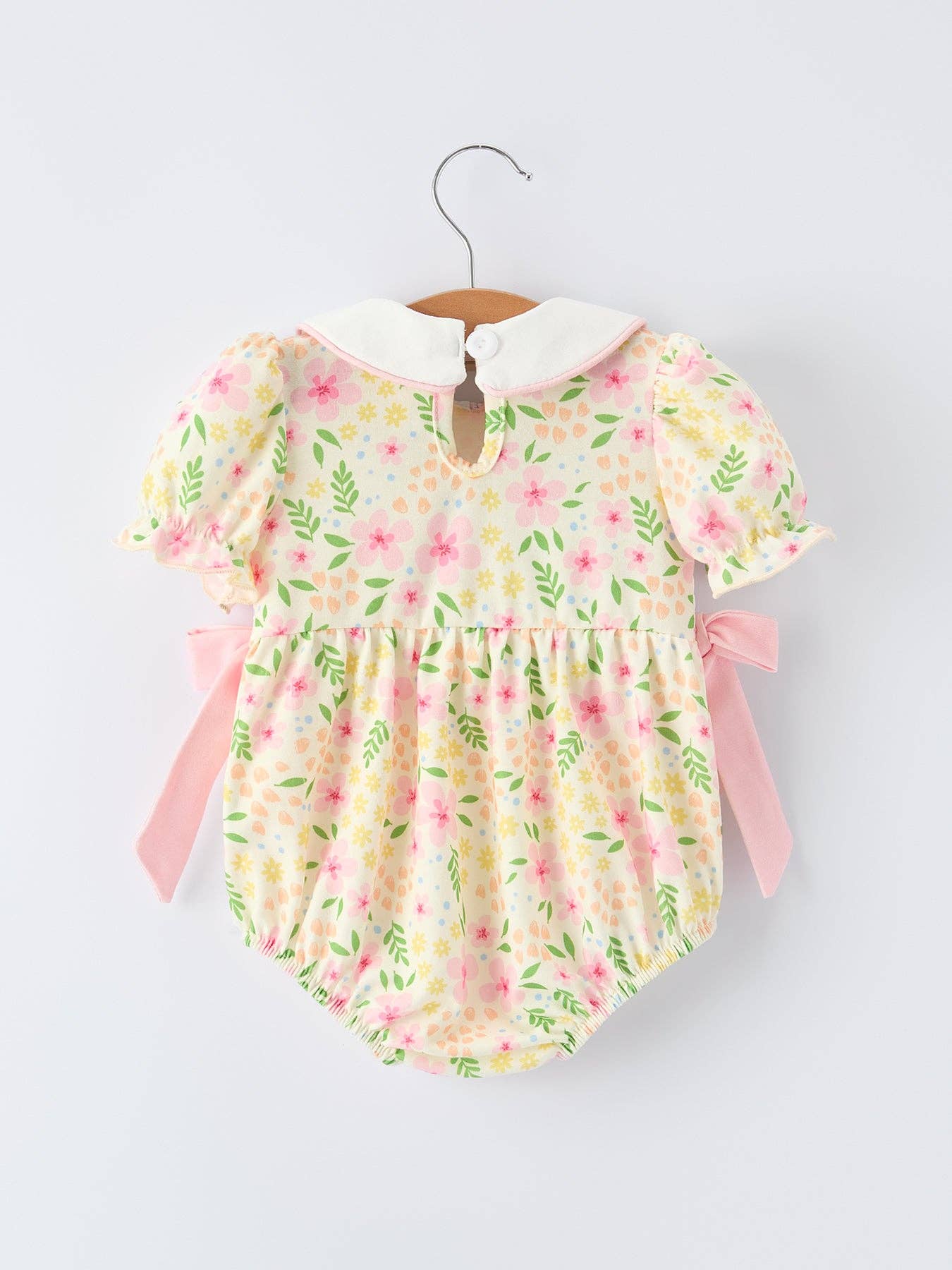 Easter Bunny Embroidery Smocking Cute Baby Girl Romper: 18M - Persnickety Shop