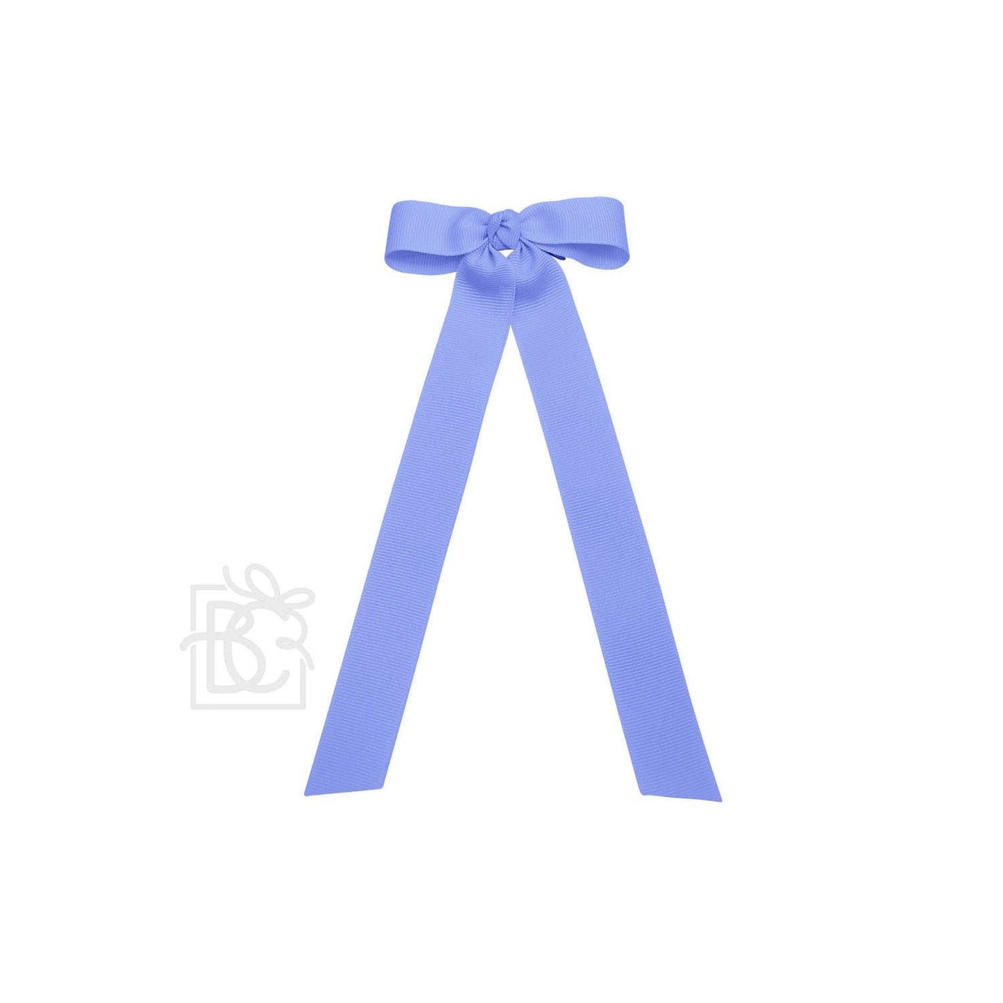 FLAT BOW W/ 7" STREAMERS ON ALLIGATOR CLIP: 3.5" W/ 7" Streamers / RED - Persnickety Shop