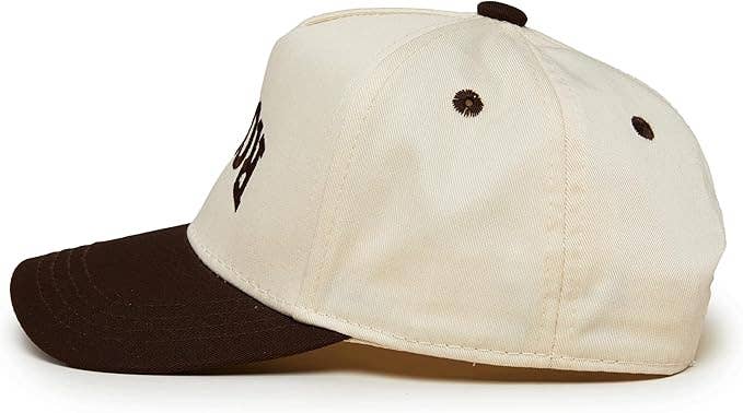 Kids/Baby 2-Tone Cap: Rowdy Upside Down - Brown/Beige: Infant (0-12 Months)