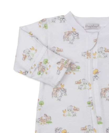 Fun on the Farm- Zipper Footie - Persnickety Shop