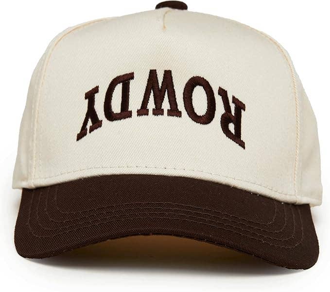 Kids/Baby 2-Tone Cap: Rowdy Upside Down - Brown/Beige: Infant (0-12 Months)