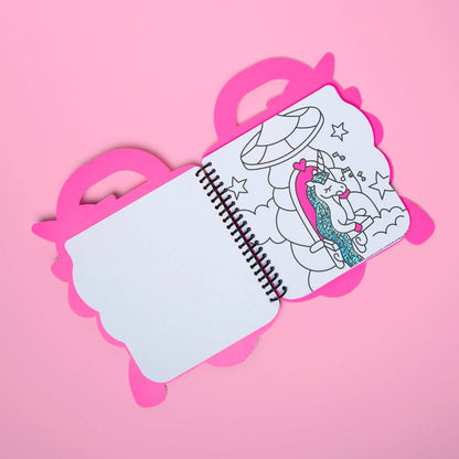 SUPER COLORING & STICKER BOOK - UNICORN