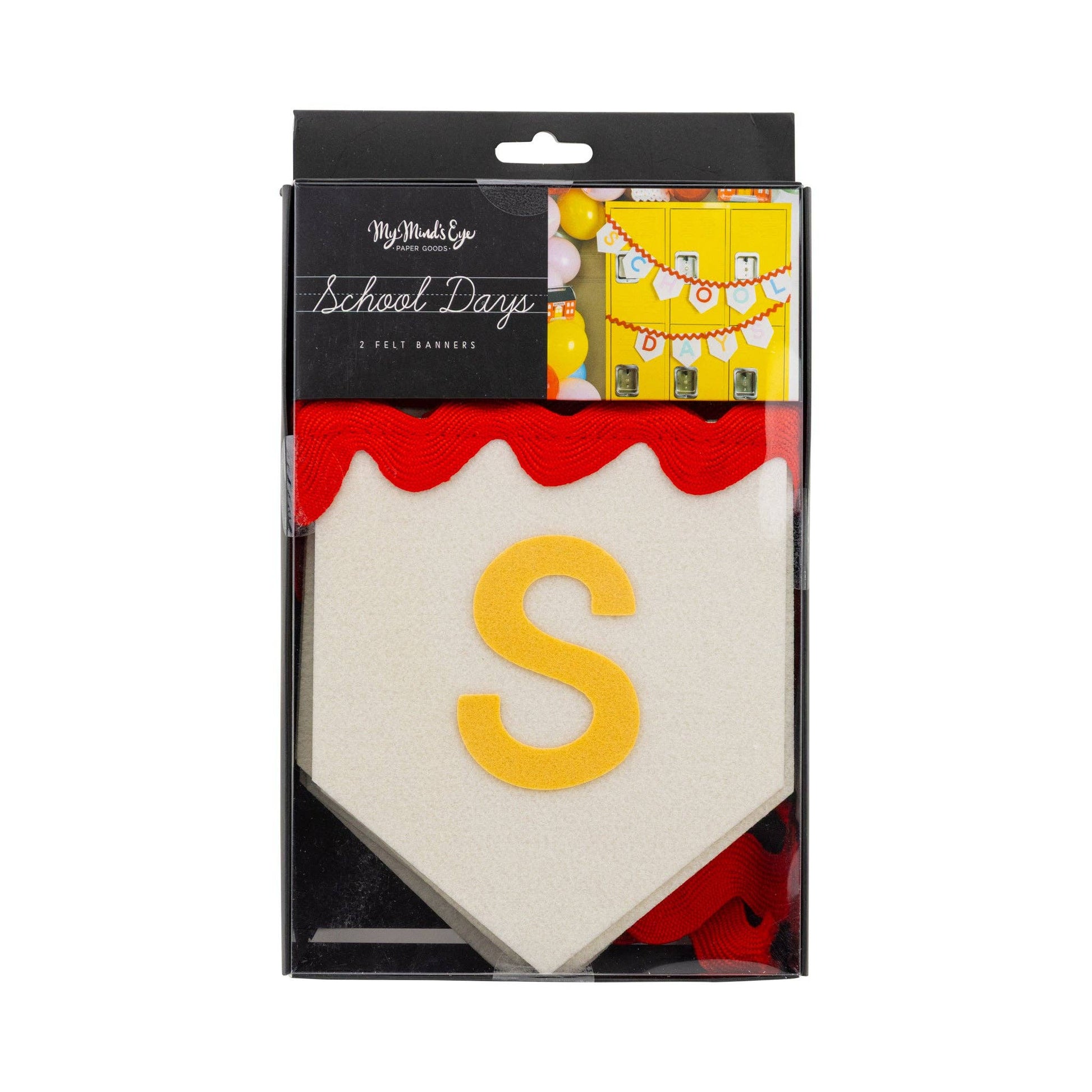 BTS1103 - School Days Felt Banner - Persnickety Shop