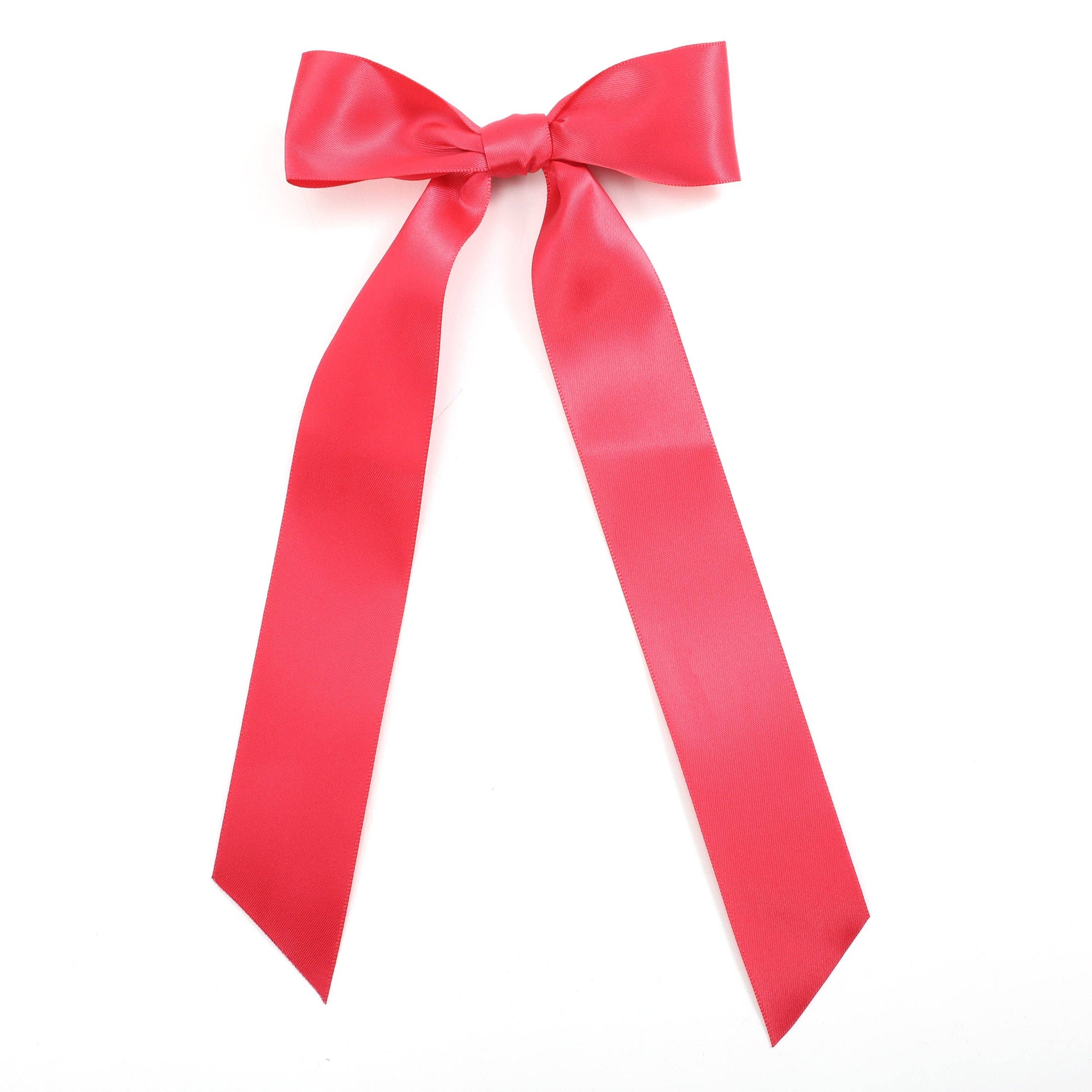 Red Long Tail Hair Bow Clip - Persnickety Shop