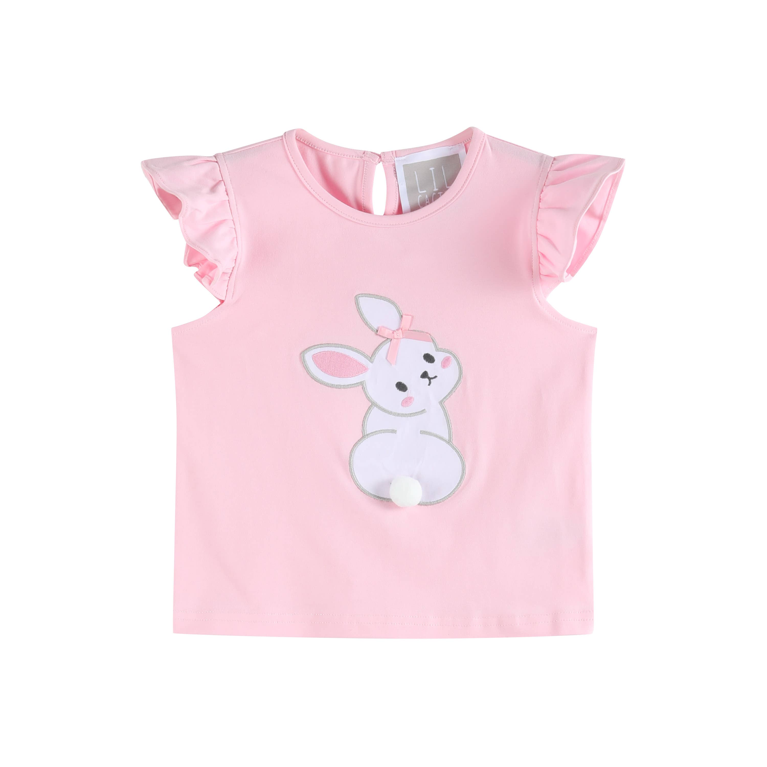 Pink Bunny T-Shirt and Shorts Set: 4T