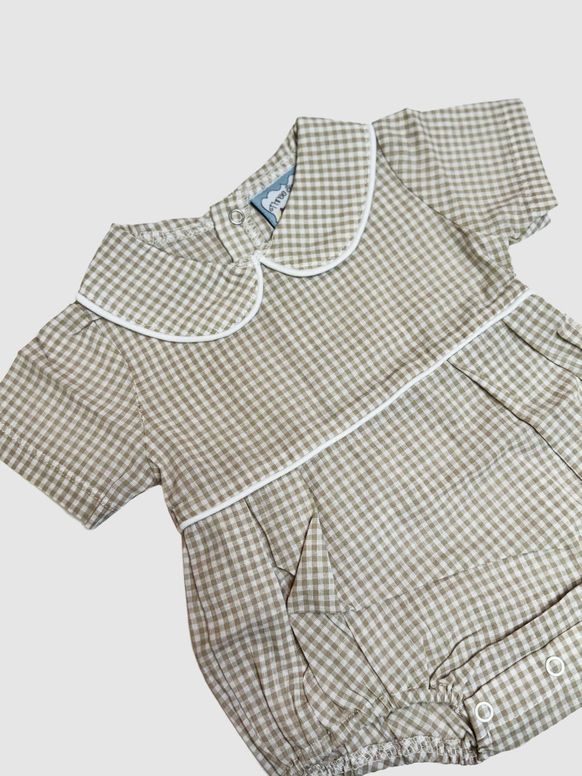 Cory Bubble - Khaki Gingham - Persnickety Shop