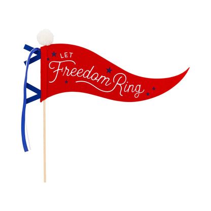 SSP1115 - Let Freedom Ring Felt Pennant Banner - Persnickety Shop